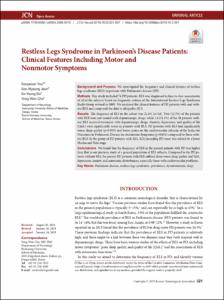 Restless Legs Syndrome in Parkinson’s Disease Patients: Clinical Features Including Motor and Nonmotor Symptoms