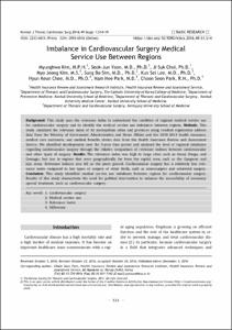 Imbalance in Cardiovascular Surgery Medical Service Use Between Regions