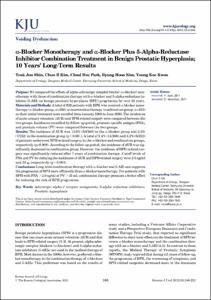 α-Blocker Monotherapy and α-Blocker Plus 5-Alpha-Reductase Inhibitor Combination Treatment in Benign Prostatic Hyperplasia; 10 Years’ Long-Term Results