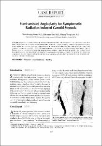 Stent-assisted Angioplasty for Symptomatic Radiation-induced Carotid Stenosis
