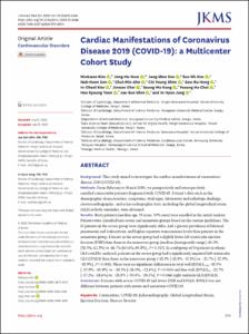 Cardiac Manifestations of Coronavirus Disease 2019 (COVID-19): a Multicenter Cohort Study