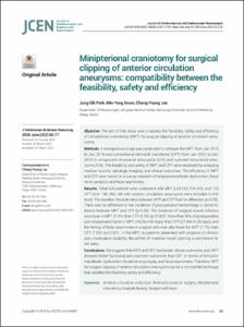 Minipterional craniotomy for surgical clipping of anterior circulation aneurysms: compatibility between the feasibility, safety and efficiency