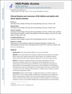 Clinical features and outcomes of 98 children and adults with dense deposit disease