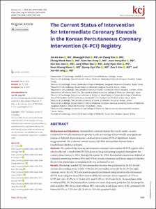The Current Status of Intervention for Intermediate Coronary Stenosis in the Korean Percutaneous Coronary Intervention (K-PCI) Registry