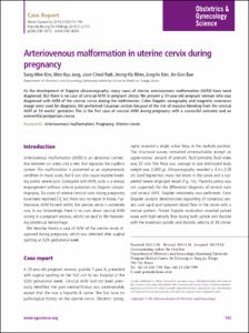 Arteriovenous malformation in uterine cervicx during pregnancy