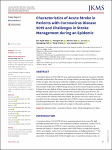 Characteristics of Acute Stroke in Patients with Coronavirus Disease 2019 and Challenges in Stroke Management during an Epidemic