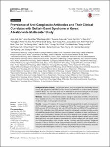 Prevalence of Anti-Ganglioside Antibodies and Their Clinical Correlates with Guillain-Barré Syndrome in Korea: A Nationwide Multicenter Study