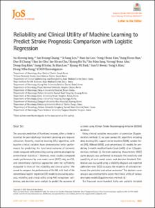 Reliability and Clinical Utility of Machine Learning to Predict Stroke Prognosis: Comparison with Logistic Regression