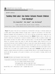 Tackling Child Labor: Can Better Schools Prevent Children from Working?
