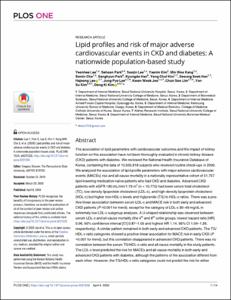 Lipid profiles and risk of major adverse cardiovascular events in CKD and diabetes: A nationwide population-based study