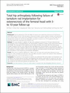 Total Hip Arthroplasty Using Highly Cross-Linked Polyethylene in Osteonecrosis of Femoral Head Patients Younger Than 55 Years:Minmum 10-Year Follow-UP