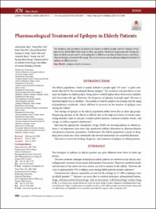 Pharmacological Treatment of Epilepsy in Elderly Patients