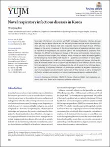 Novel respiratory infectious diseases in Korea