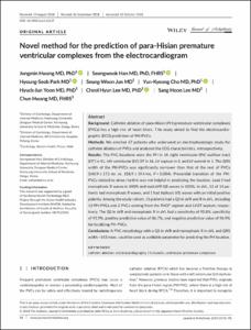 Novel method for the prediction of para-Hisian premature ventricular complexes from the electrocardiogram