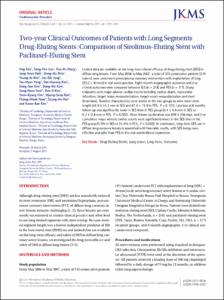 Two-year Clinical Outcomes of Patients with Long Segments Drug-Eluting Stents: Comparison of Sirolimus-Eluting Stent with Paclitaxel-Eluting Stent