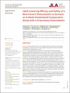 Lipid-Lowering Efficacy and Safety of a New Generic Rosuvastatin in Koreans: an 8-Week Randomized Comparative Study with a Proprietary Rosuvastatin