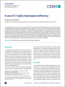 A case of 17 alpha-hydroxylase deficiency