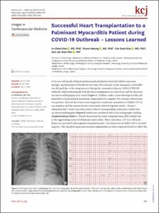 Successful Heart Transplantation to a Fulminant Myocarditis Patient during COVID-19 Outbreak – Lessons Learned