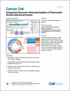 Integrated Genomic Characterization of Pancreatic Ductal Adenocarcinoma
