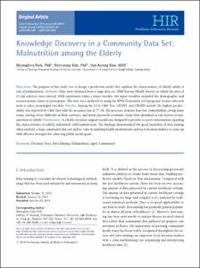 Knowledge Discovery in a Community Data Set: Malnutrition among the Elderly