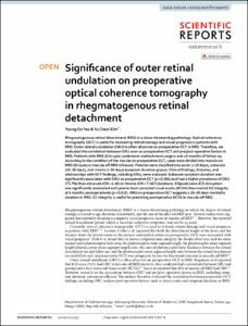 Significance of outer retinal undulation on preoperative optical coherence tomography in rhegmatogenous retinal detachment