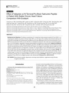 Effect of Valsartan on N-Terminal Pro-Brain Natriuretic Peptide in Patient With Stable Chronic Heart Failure: Comparison With Enalapril