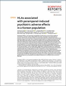HLAs associated with perampanel-induced psychiatric adverse effects in a Korean population