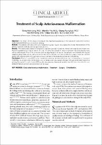 Treatment of Scalp Arteriovenous Malformation