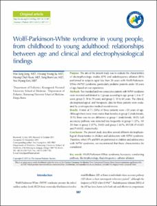 Wolff-Parkinson-White syndrome in young people, from childhood to young adulthood: relationships between age and clinical and electrophysiological findings