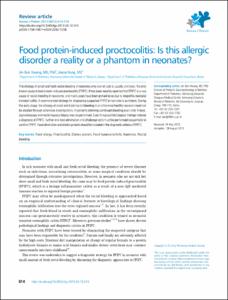 Food protein-induced proctocolitis: Is this allergic disorder a reality or a phantom in neonates?