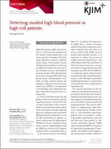 Detecting masked high blood pressure in high-risk patients