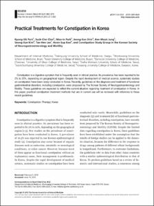 Practical Treatments for Constipation in Korea