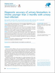 Diagnostic accuracy of urinary biomarkers in infants younger than 3 months with urinary tract infection
