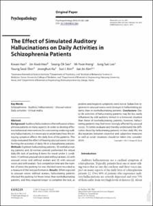 The effect of simulated auditory hallucinations on daily activities in schizophrenia patients