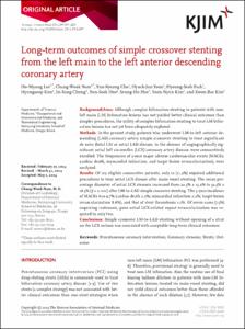 Long-term outcomes of simple crossover stenting from the left main to the left anterior descending coronary artery