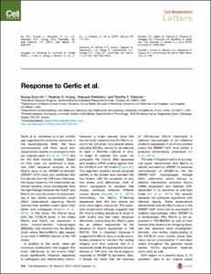 Response to Gerlic et al.