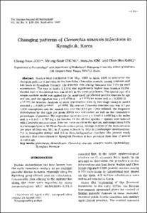 Changing patterns of Clonorchis sinensis infections in Kyongbuk, Korea
