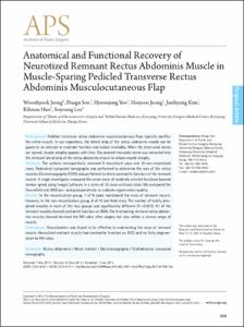 Anatomical and Functional Recovery of Neurotized Remnant Rectus Abdominis Muscle in Muscle-Sparing Pedicled Transverse Rectus Abdominis Musculocutaneous Flap