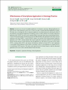 Effectiveness of Smartphone Application in Histology Practice