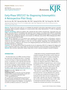 Early-Phase SPECT/CT for Diagnosing Osteomyelitis: A Retrospective Pilot Study