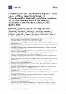 Comparison of Dose Distribution in Regional Lymph Nodes in Whole-Breast Radiotherapy vs. Whole-Breast Plus Regional Lymph Node Irradiation: An In Silico Planning Study in Participating Institutions of the Phase III Randomized Trial (KROG 1701)