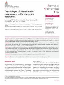 The etiologies of altered level of consciousness in the emergency department
