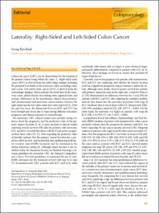Laterality: Right-Sided and Left-Sided Colon Cancer