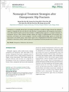 Nonsurgical Treatment Strategies after
Osteoporotic Hip Fractures