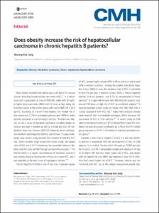 Does obesity increase the risk of hepatocellular carcinoma in chronic hepatitis B patients