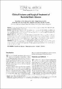 Clinical Features and Surgical Treatment of Bacterial Brain Abscess