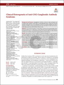 Clinical Heterogeneity of Anti-GM2-Ganglioside-Antibody Syndrome