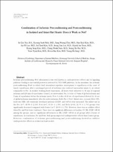 Combination of Ischemic Preconditioning and Postconditioning in Isolated and Intact Rat Hearts: Does it Work or Not?