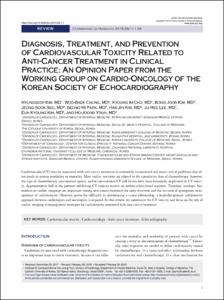 Diagnosis, treatment, and prevention of cardiovascular toxicity related to anti-cancer treatment in clinical practice: an opinion paper from the working group on cardio-oncology of the Korean society of echocardiography