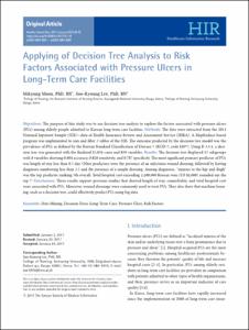 Applying of decision tree analysis to risk factors associated with pressure ulcers in long-term care facilities